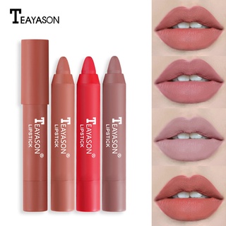 Teayason ลิปสติกลิปกลอสเนื้อMatte ติดนานกันน้ําติดนาน ลิป ลิปสติก ลิปลอก ลิปจิ๋ว ลิปแมท ลิปทินท์ ลิปติก ลิปจีน ลิปสติกเซต lipstick ลิปสติกกันน้ำ ลิปติดทนนาน ดินสอเขียนขอบปาก ลิปเกาหลี ลิปสติกนักเรียน