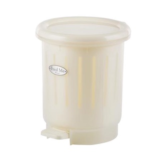 Dee-Double  ถังขยะเหยียบกลม PIONEER PN69500014 17 ลิตร สีขาว  ถังขยะภายใน ถังขยะในบ้านสวย ๆ ถังขยะกลม ถังขยะในครัว