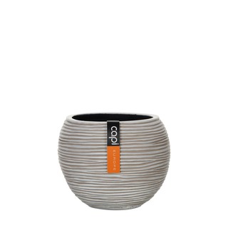 BOFI 104 Vase Ball Rib (Size D 29 x H 25 cm) - กระถางต้นไม้ Modern แบรนด์ Capi Europe