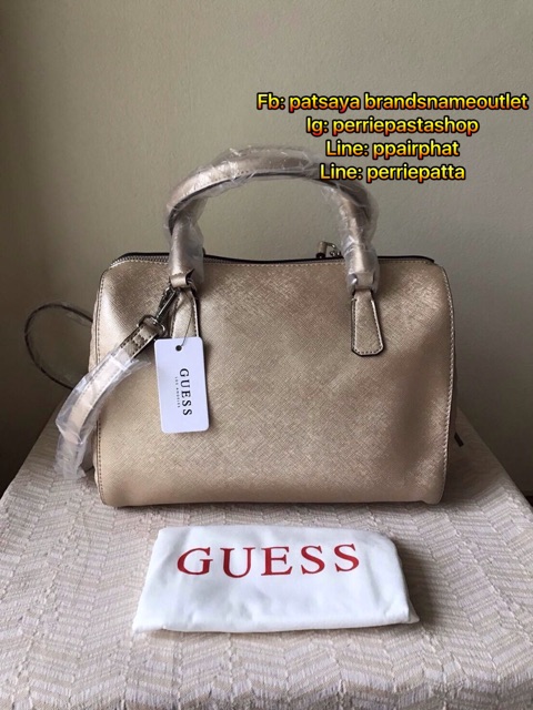 guess-ทรง-speedy-ของแท้มือหนึ่ง-ของใหม่มีถุงผ้า-หนัง-saffiano-สวยหรู-สายยาวปรับถอดได้