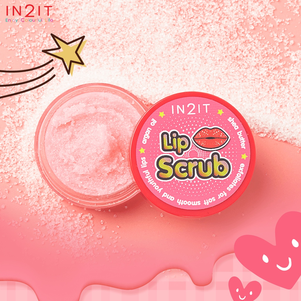IN2IT LIP Scrub & LIP Sleeping Mask 15 g. อินทูอิท ลิป สครับ และ ลิป สล