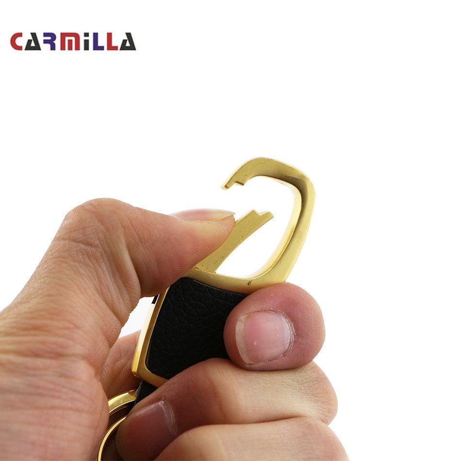 พวงกุญแจหัวเข็มขัดรถยนต์-แบบพกพา-ปรับได้-3-สี