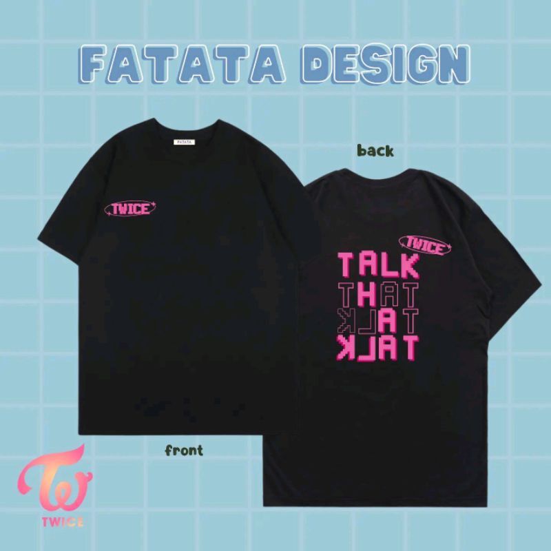 เสื้อยืด-มีฮู้ด-แต่งซิป-พิมพ์ลาย-twice-talk-that-talk-merchandise