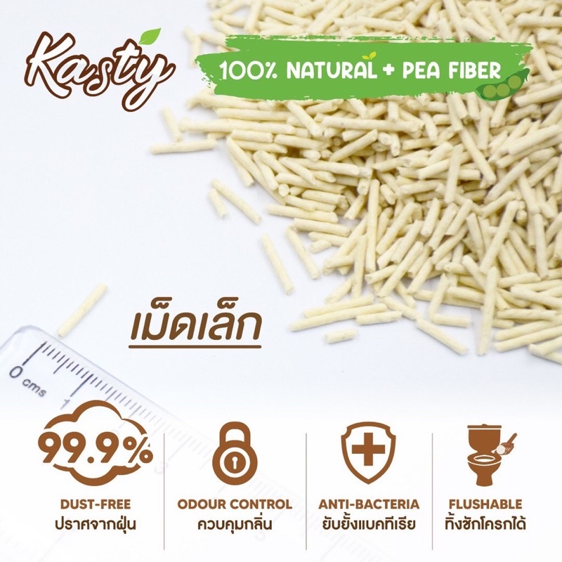 kasty-ทรายแมวเต้าหู้ธรรมชาติ-100-6ลิตร