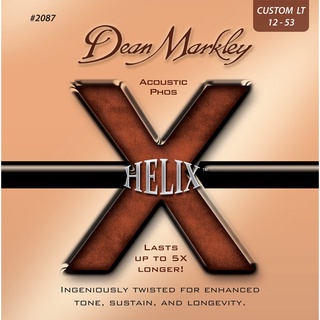 สายกีตาร์โปร่ง Dean Markley Helix HD Acoustic Phos Strings, 12-53