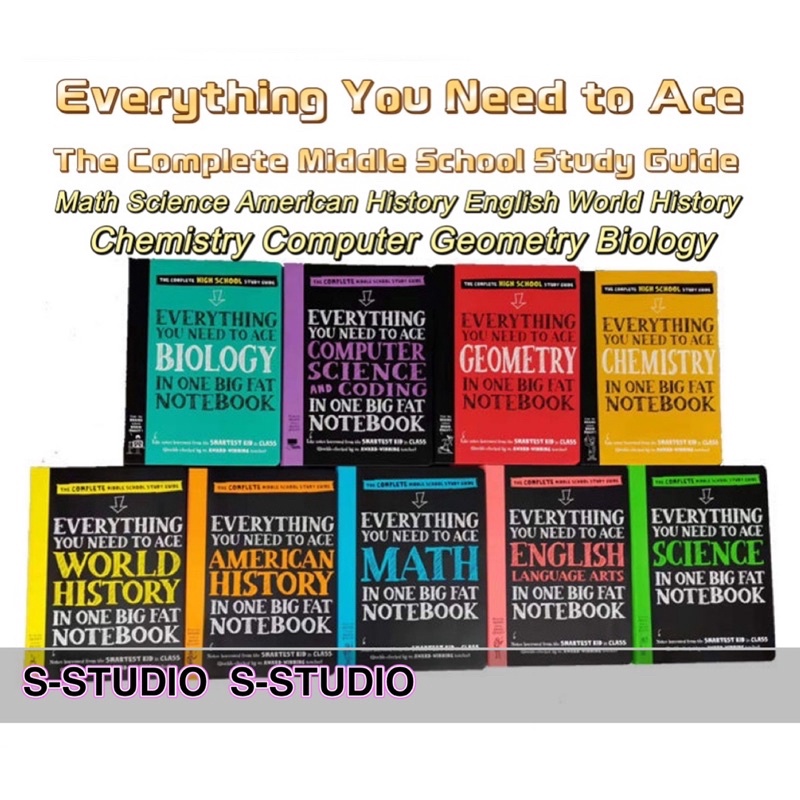Everything You Need to Ace Series (Big fat Notebook) Math Science ...