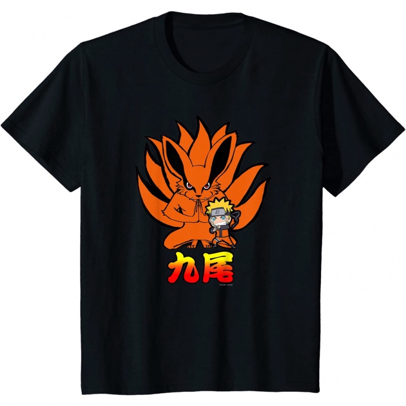 เสื้อคนอ้วน-นารูโตะ-shippuden-นารูโตะคุรามะเก้าหาง-chibi-เสื้อยืดสําหรับผู้ชาย