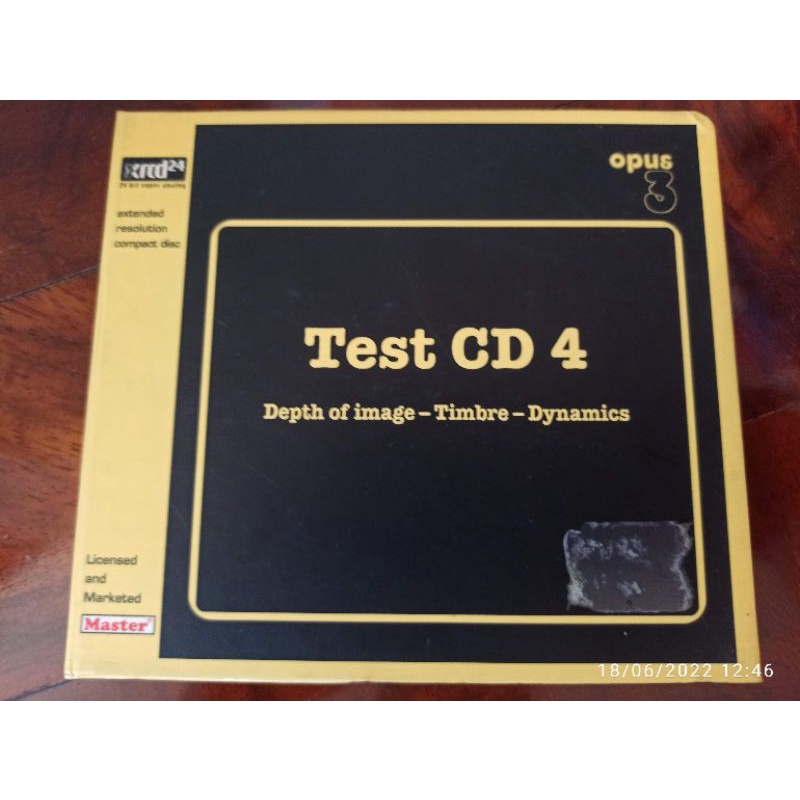 ซีดีเพลง cd music XRCD Test CD 4 Depth of image-Timbre-Dynamics ...