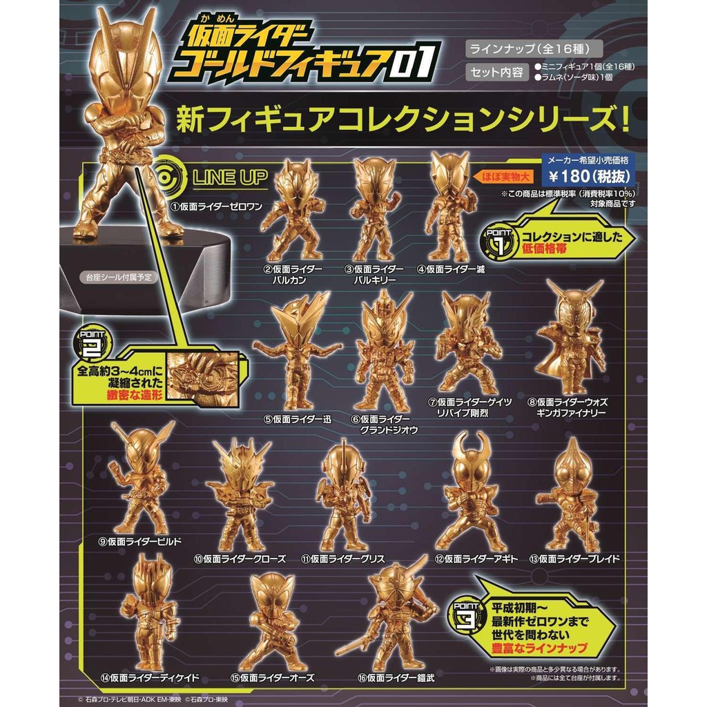 bandai-shokugan-kamen-rider-gold-figure-01-bandai-1-ชุด-มี-16-ตัว