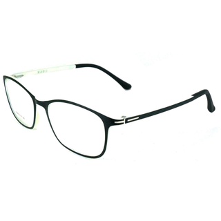 Korea แว่นตา รุ่น HD-6910 สีดำตัดขาว วัสดุ Plastic เบาและยืดหยุนได้ (สำหรับตัดเลนส์)