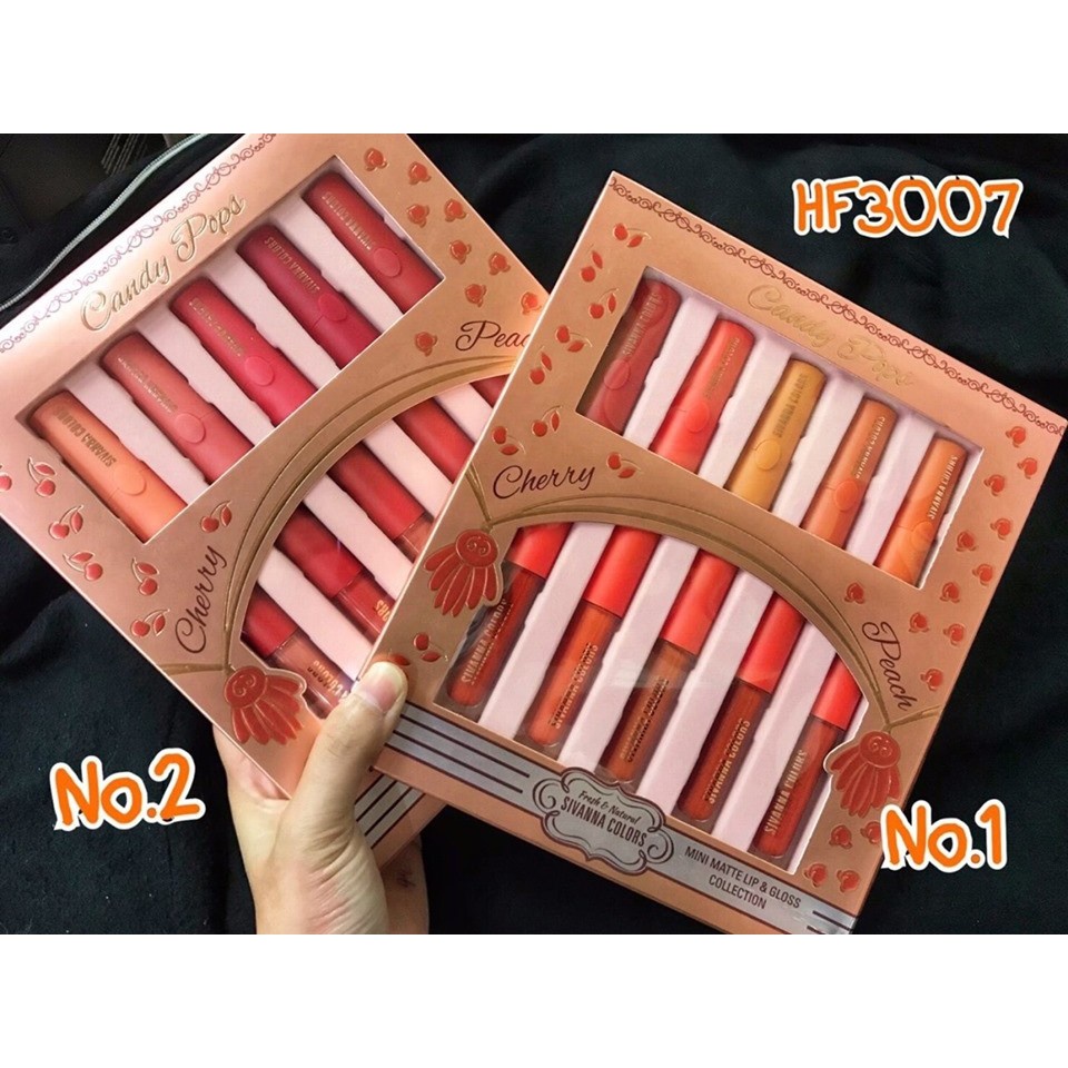 hf3007-sivanna-colors-mini-matte-lip-amp-gloss-collection-คอลเลคชั่นลิปแมทและกลอสมาแล้วจ้า-สาวๆจ๋าาา-2-in-1-ไปอีกกกกกก