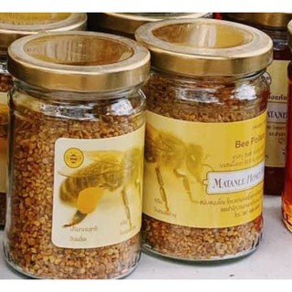 สินค้า เกสรผึ้งออร์แกนิค จากผึ้งป่าดอกไม้ขาวและสมุนไพรนานาชนิด มัทนีฟาร์ม