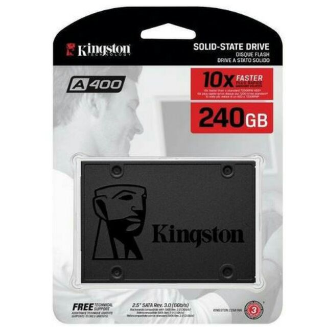 ราคาและรีวิวKingston SSD 240 GB SATA 3 2.5" รับประกัน 3 ปี รุ่น SA400S37/240G