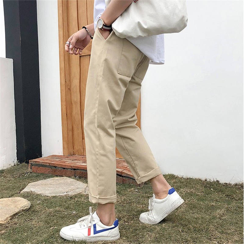 ภาพสินค้าMAXXI กางเกงขากว้าง สำหรับผู้ชาย กางเกงเกาหลี กางเกงขายาว ผ้าสปันเนื้อนิ่ม ใส่สบาย A501 จากร้าน maxxiyuoun บน Shopee ภาพที่ 4