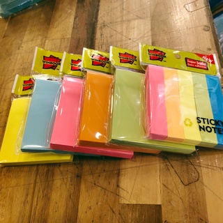 พร้อมส่งงง โพสอิท โพสอิทสีพื้น Sticky notes กระดาษโน๊ตกาวในตัว