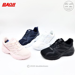 BAOJI ของแท้ 100% รองเท้าผ้าใบผู้หญิง วิ่ง ออกกำลังกาย  รุ่น BJW662 (ดำ/ กรม/ ขาว/ ชมพู) ไซส์ 37-41