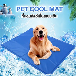 ที่นอนสุนัข แบบเย็น ที่นอนแผ่นเจลเย็น เย็นสบาย รุ่นหนา สำหรับสุนัขและแมว PET Cool Mat  alizwellmart