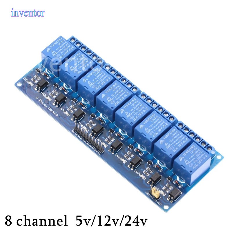 5v 12v 24V 8 channel relay module with optocoupler Relay Output 8 way ...