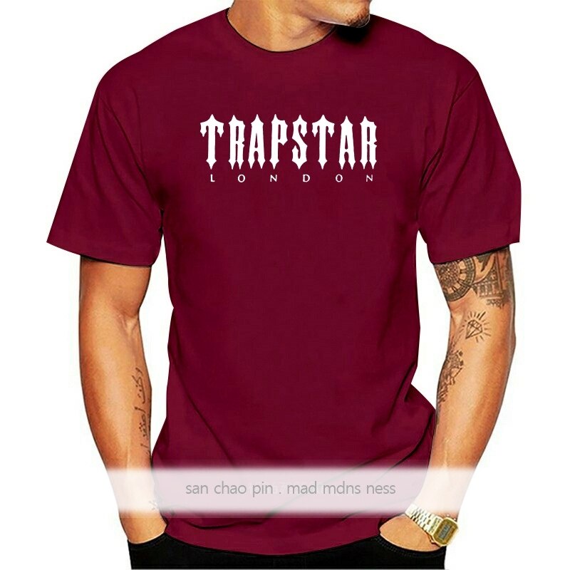 [COD]ใหม่ เสื้อยืด ผ้าฝ้าย พิมพ์ลายโลโก้ Trapstar London ไซซ์ S5XL