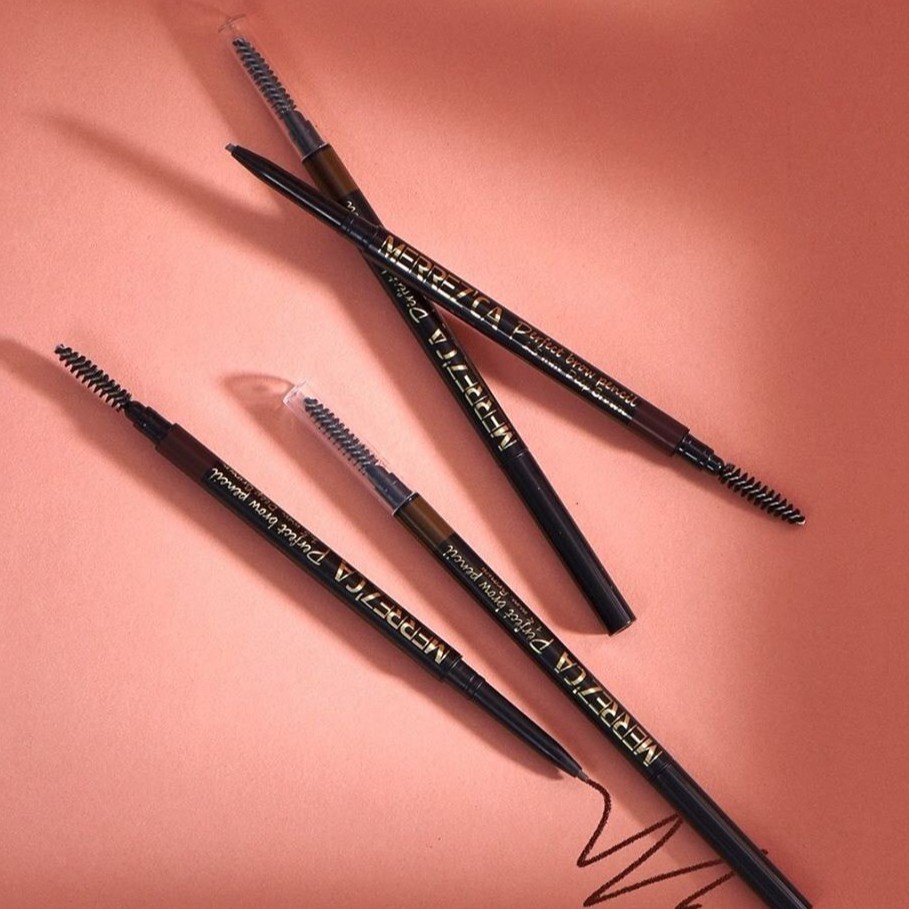 merrezca-perfect-brow-pencil-0-05g-brown-มือใหม่หัดเขียนไม่มีหวั่นกับดินสอเขียนคิ้ว-จากเมอร์เรซกา-สิค้ามีพร้อมส่ง