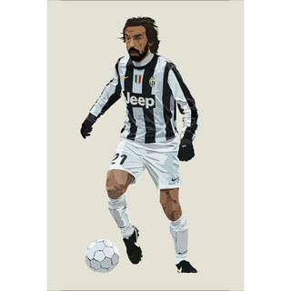 โปสเตอร์ อังเดร ปีร์โล Andrea Pirlo Juventus ยูเวนตุส Poster ของขวัญ ฟุตบอล Football รูปติดผนัง แต่งบ้าน แต่งคอนโด