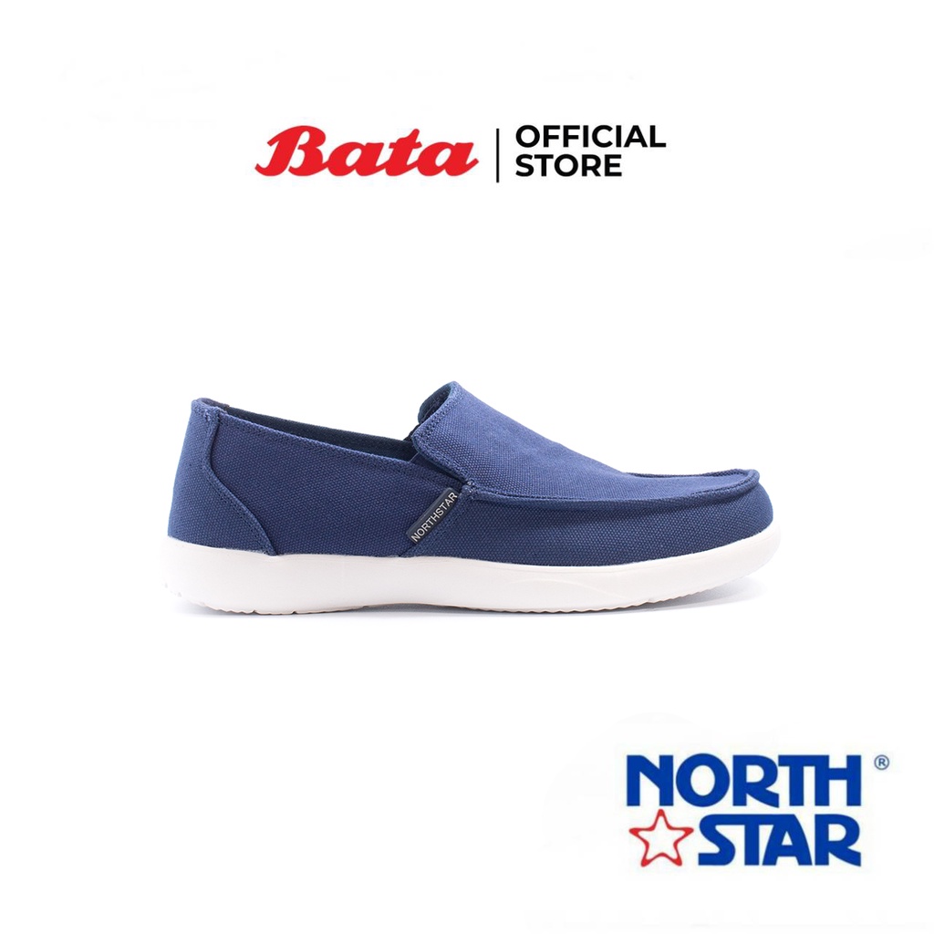 ภาพหน้าปกสินค้าBata บาจา ยี่ห้อ North Star รองเท้าสนีคเคอร์ รองเท้าแบบสวม รองเท้าทรงลำลอง สำหรับผู้ชาย รุ่น Cruise สีกรมท่า 8599038 จากร้าน bata_officialstore บน Shopee