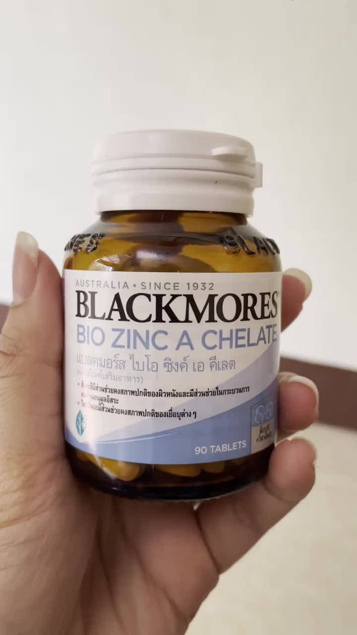 blackmores-bio-zinc-90-เม็ด-ซิงค์-เสริมสร้างภูมิต้านทานให้กับร่างกาย-รักษาสิว-ป้องกันผมร่วง