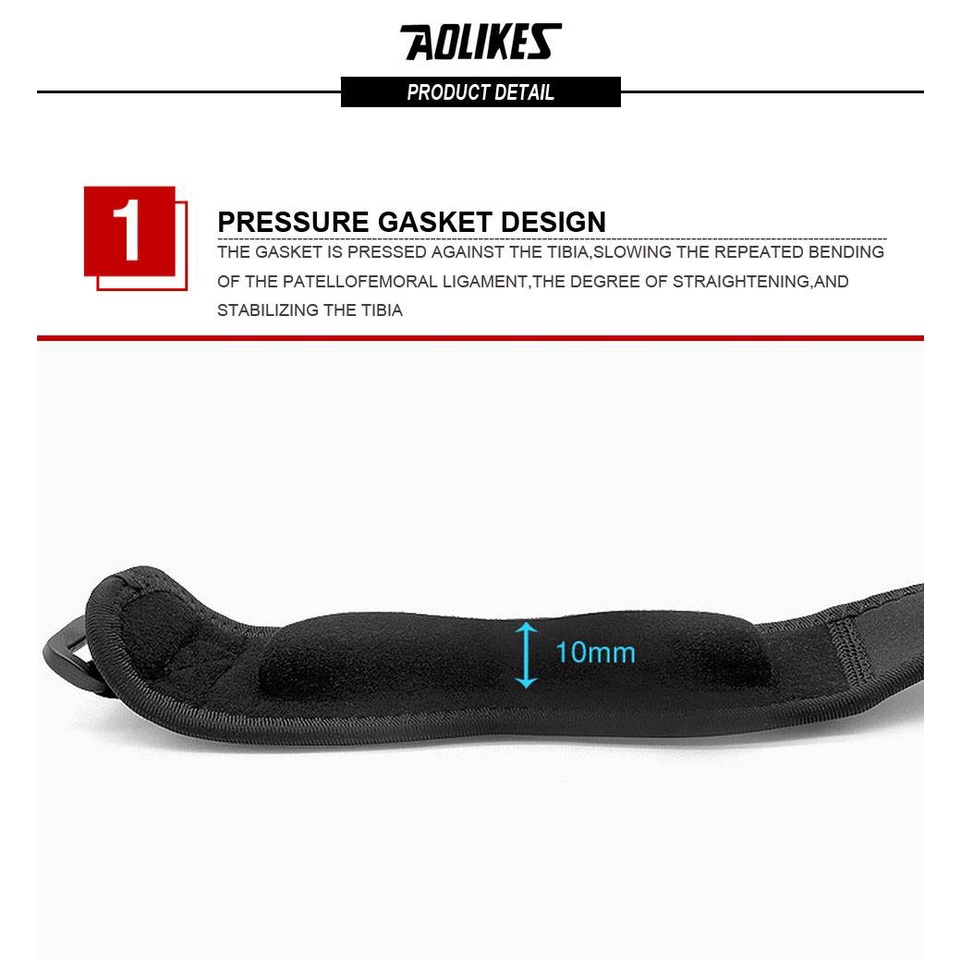 aolikes-7921-สายรัดเข่าของแท้-พยุงหัวเข่า-ป้องกันการบาดเจ็บลดการบาดเจ็บจากการเล่นกีฬา