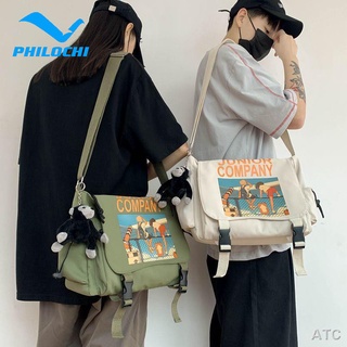 ภาพหน้าปกสินค้าATC✅  กระเป๋า bag กระเป๋าสะพายข้างผู้ชายแบรนด์น้ำฮาราจูกุกระเป๋าสะพายข้างนักเรียนชั้นเรียนกระเป๋าสะพายลำลองญี่ปุ่นหญิ ที่เกี่ยวข้อง