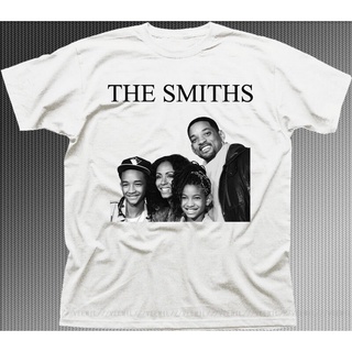  100%COTTONเสื้อยืดผ้าฝ้าย 100% พิมพ์ลาย The SMITHS Will Smith Family Funny Music Rock สําหรับครอบครัว LHZY sizes-5xl