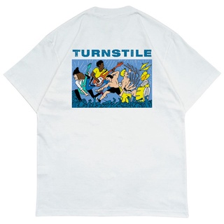 ผ้าฝ้าย 100%Turnstile HARDCORE เสื้อยืด ผ้าฝ้าย พิมพ์ลาย Merchandise สําหรับผู้ชายS-3XL