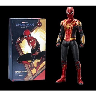 โมเดลฟิกเกอร์สะสม ZD Marvel Spiderman Way Home Action figure เปลี่ยนมือ-เอฟเฟคได้ สูง 18 ซม.พร้อมฐานและกล่อง มี 2 แบบ
