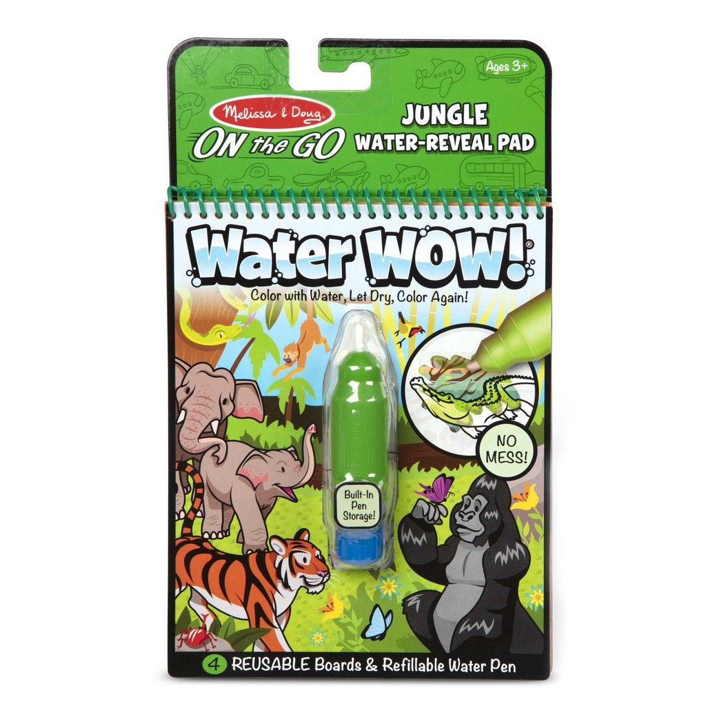 melissa-and-doug-ของเล่นเด็ก-สมุดระบายสี-ด้วยน้ำ-เล่นซ้ำได้-reusable-water-wow-jungle-สัตว์ป่า