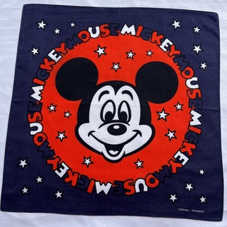 Mickey mouse ผ้าเช็ดหน้า มิกกี้เม้าส์ โพกผมได้