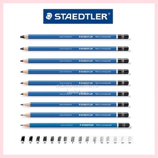 ดินสอสเต็ดเลอร์ Staedtler รุ่น Mars Lumograph 100 ดินสอไม้เขียนแบบ ดินสอแรเงา