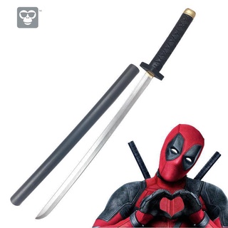 ดาบซามูไร ดาบคาตานะ ดาบโซโล✖Deadpool มีดคู่ cos samurai มีด performance props นินจาอาวุธ stage performance ดาบ pu มีดอาว