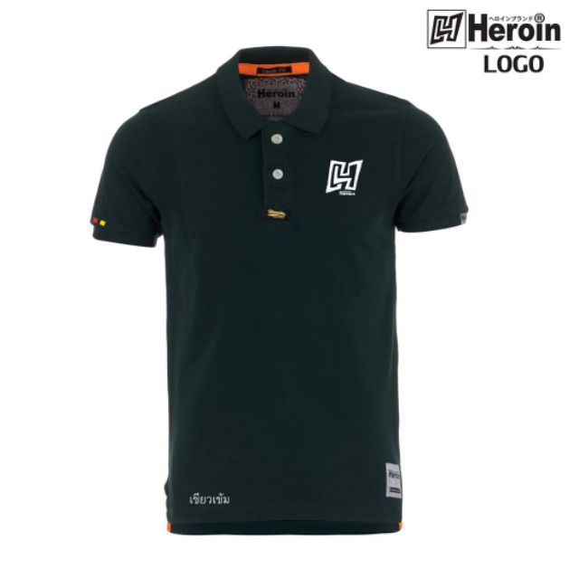 ภาพสินค้าลดราคา  S-M % เสื้อโปโล Heroin Brand ลาย Logo จากร้าน cutedress28 บน Shopee ภาพที่ 5