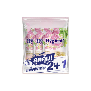 HYGIENE ไฮยีน เอ็กซ์เพิร์ท แคร์ ไลฟ์เซ้นท์ น้ำยาปรับผ้านุ่มสูตรเข้มข้นพิเศษ กลิ่นซันไรส์ คิส(สีชมพู) 480มล.