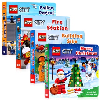 LEGO® City. : A Push, Pull and Slide Book - Board book | หนังสือภาษาอังกฤษ สำหรับเด็ก