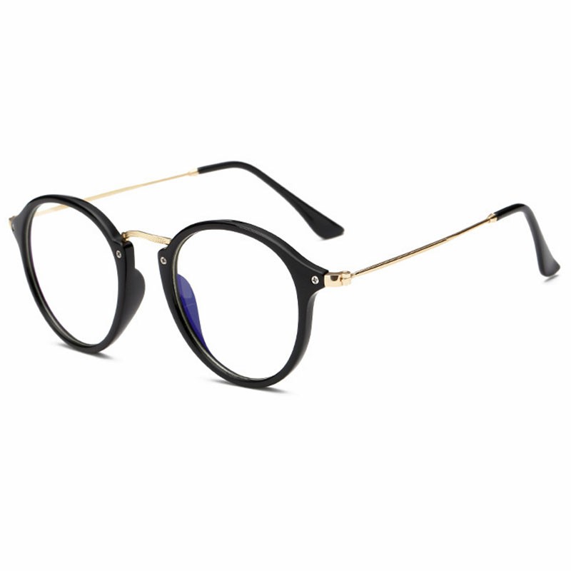 fashion-แว่นตากรองแสงสีฟ้า-8625-สีดำเงาตัดทอง-ถนอมสายตา