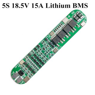 บอร์ดป้องกันแบตเตอรี่ลิเธียม 5S 18.5V 18650 21V พลังงานแสงอาทิตย์ Li-ion Lipo 5 แพ็ค 15