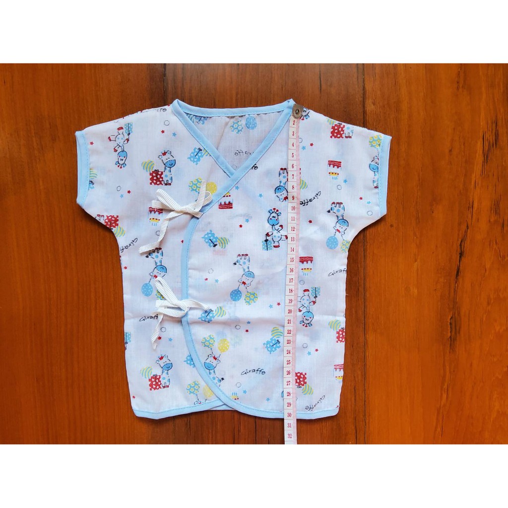 poon-baby-ชุดผ้าป่านแบบผูกหน้า-เสื้อ-กางเกงเข้าชุด-ราคาถูก-สำหรับเด็กแรกเกิด-3-เดือน-คละลาย-เลือกโทนสีได้