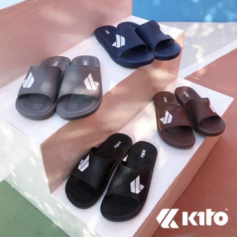 kito-รองเท้าแตะแบบสวม-ah70-มี4สีให้เลือกเลยจร้า-ถูกสุดๆ-จร้า-สีดำ-กรม-โกโก้-เทา-ไซส์-39-43