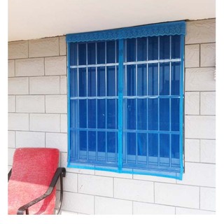 ARO == ม่านเกรดA+ฟรีหมุดเทปกาว ==   ม่านหน้าต่างกันยุง ลายสีพื้น สีฟ้า ขนาดกว้าง 100-180 ซม. สูง 150 ซม.