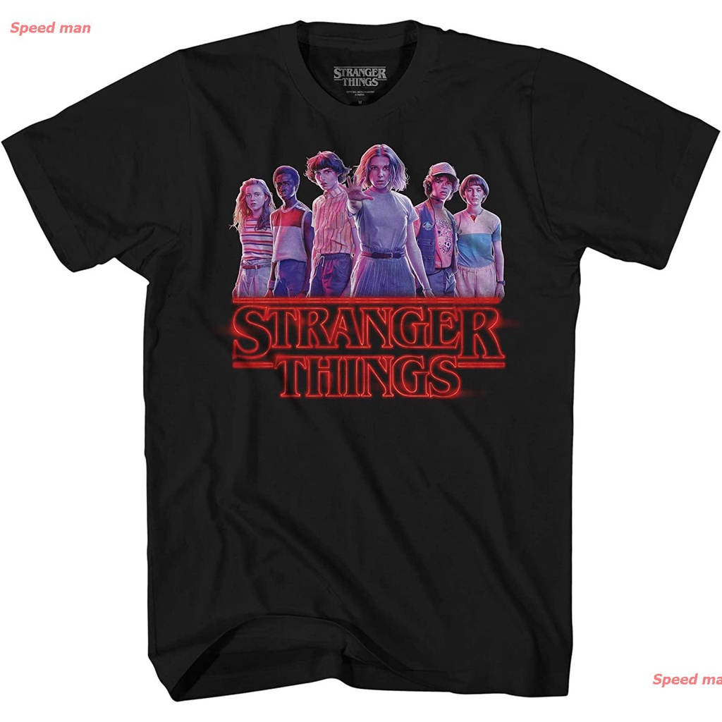 speed-man-ผู้ชายและผู้หญิง-stranger-things-group-cast-eleven-logo-adult-t-shirt-top