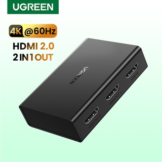 Ugreen อะแดปเตอร์แยก HDMI 4K60Hz เข้า 1 ออก 2 HDMI 2.0 สําหรับ PS4 Xbox 360 Switch Macbook TV
