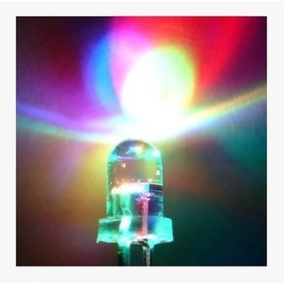 หลอด LED Super Bright 5mm 7 สี เปลี่ยนอัตโนมัติ จำนวน 5 ดวง