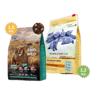 15Feb หกโมงเหลือ 321.- CheerShare King Of Wild สูตร Freeze-dried Mother&Baby Cat อาหารเม็ดแมว เกรด Holistic Grain Free