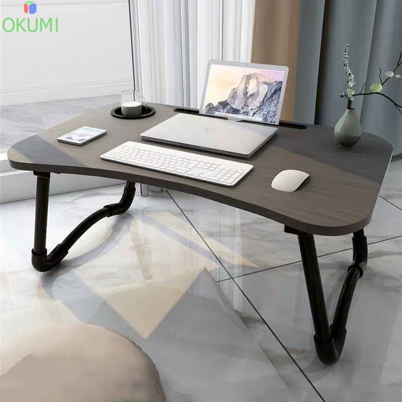 รูปภาพสินค้าแรกของOKUMI_SHOP โต๊ะวางของ วางโน๊ตบุ๊ค โต๊ะอเนกประสงค์ K-207