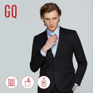 ภาพหน้าปกสินค้าGQ Essential Suit สูททำงานผ้าเย็นเนื้อละเอียด ทรงสลิม รุ่น Cool Wool Blend สีดำ ที่เกี่ยวข้อง